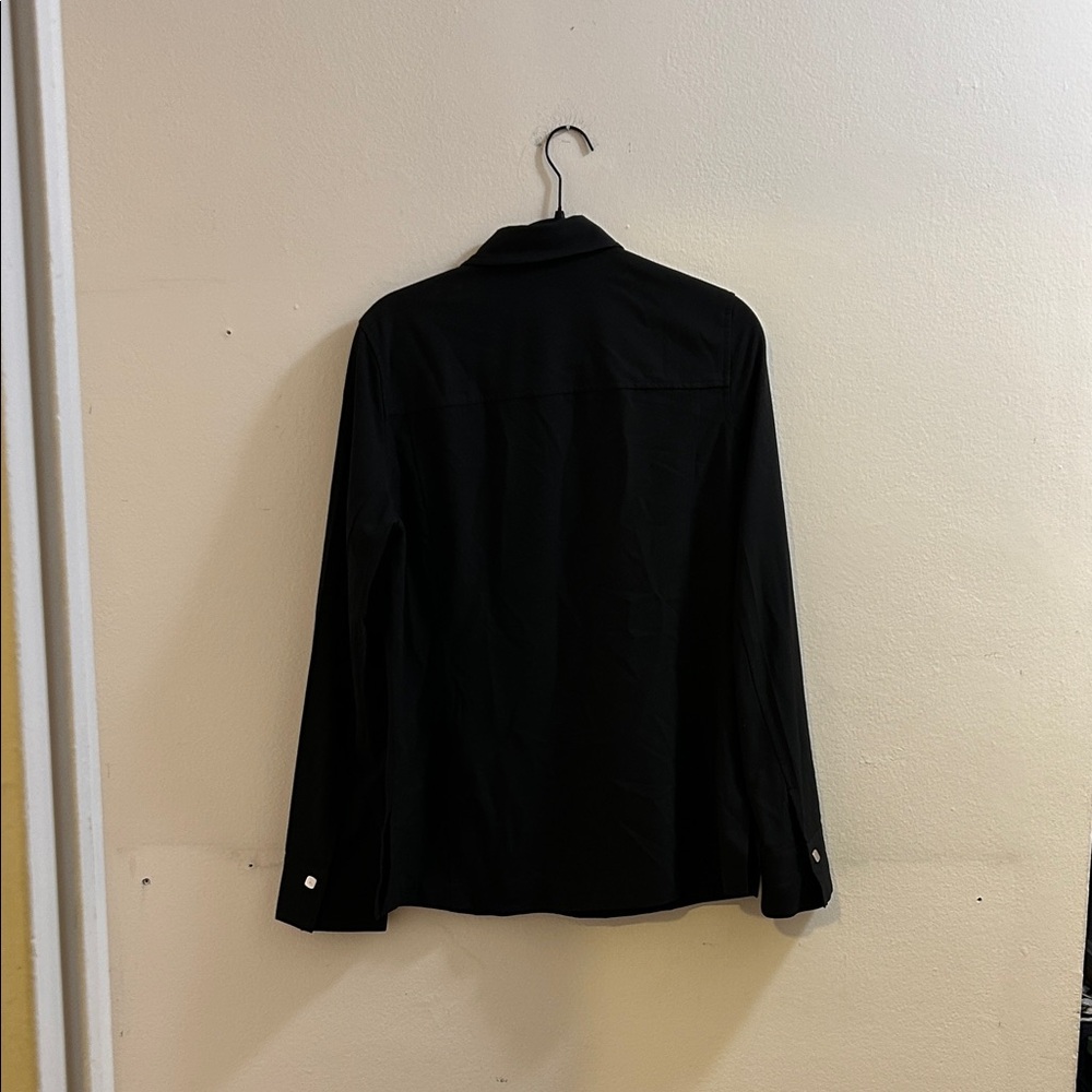 Real Clothes Black Button Down Shirt* - Picture 5 of 7